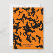 Niedliches Baby wird Hexenkürbis-Katzenschnecke-Ki Einladung (Rückseite)