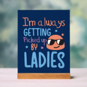 Niedliches Baby Wortart Kinderzimmer Acrylschild (Neutral)