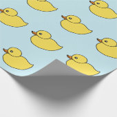 Niedliches Baby Yellow Ducks Ducky Duckie Wrapping Geschenkpapier (Ecke)