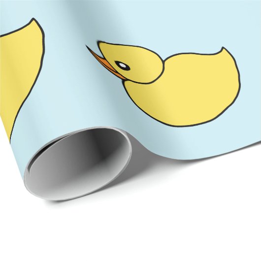 Niedliches Baby Yellow Ducks Ducky Duckie Wrapping Geschenkpapier (Rolleneckpunkt)