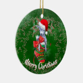 Niedliches Baby-Ziege im Strumpf Weihnachtsschmuck (Rechts)