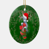 Niedliches Baby-Ziege im Strumpf Weihnachtsschmuck (Rechts)