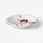 Niedliches Babybunny African American Children Dus Pappteller (Gewinkelt)