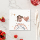 Niedliches Babybunny African American Children Dus Serviette (Beispiel)