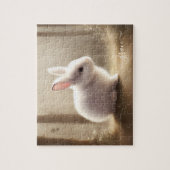 Niedliches Babybunny, Name Puzzle (Vertikal)