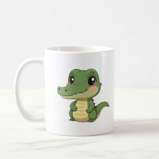 Niedliches Babycrocodidesign Kaffeetasse (Links)