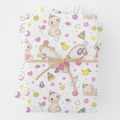 Niedliches Babydesign Geschenkpapier Set (Beispiel)