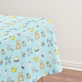 Niedliches Babyduschenmuster Tischdecke