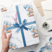 Niedliches Babyduschpapier für Babyboote Geschenkpapier