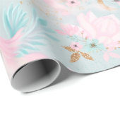 Niedliches Babyduschpapier Geschenkpapier (Rolleneckpunkt)