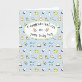 Niedliches Babyduschverhalten Karte