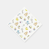 Niedliches Babyduschverhalten Serviette (Ecke)