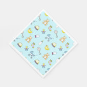 Niedliches Babyduschverhalten Serviette (Ecke)