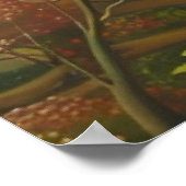 Niedliches Babyhocksasquatsch Poster (Ecke)