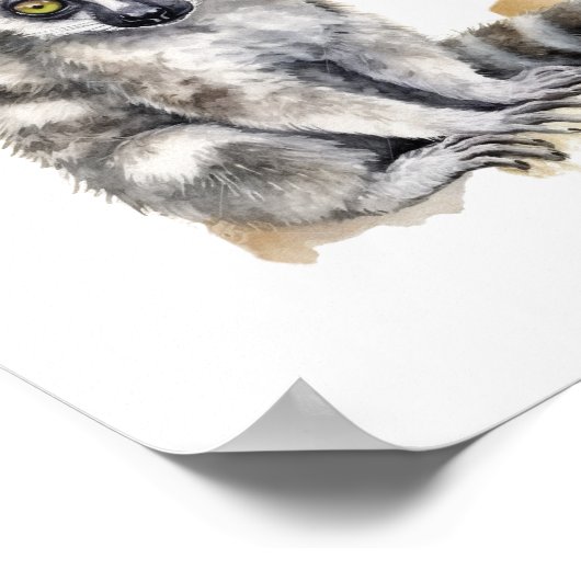 Niedliches Babylemfarbe Poster (Ecke)