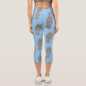 Niedliches Babymantel mit Bläschendarstellung Capri Leggings (Rückseite)