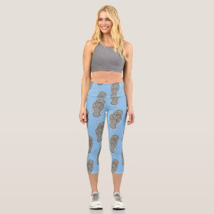 Niedliches Babymantel mit Bläschendarstellung Capri Leggings