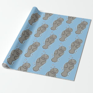 Niedliches Babymantel mit Bläschendarstellung Geschenkpapier