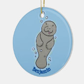 Niedliches Babymantel mit Bläschendarstellung Keramik Ornament (Links)