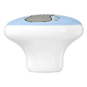 Niedliches Babymantel mit Bläschendarstellung Keramikknauf (Seitenansicht)