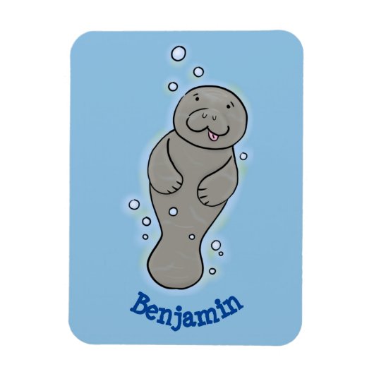 Niedliches Babymantel mit Bläschendarstellung Magnet (Vertikal)