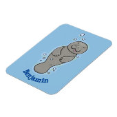 Niedliches Babymantel mit Bläschendarstellung Magnet (Linke Seite)