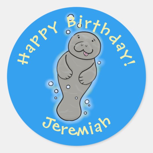 Niedliches Babymantel mit Bläschendarstellung Runder Aufkleber (Vorderseite)