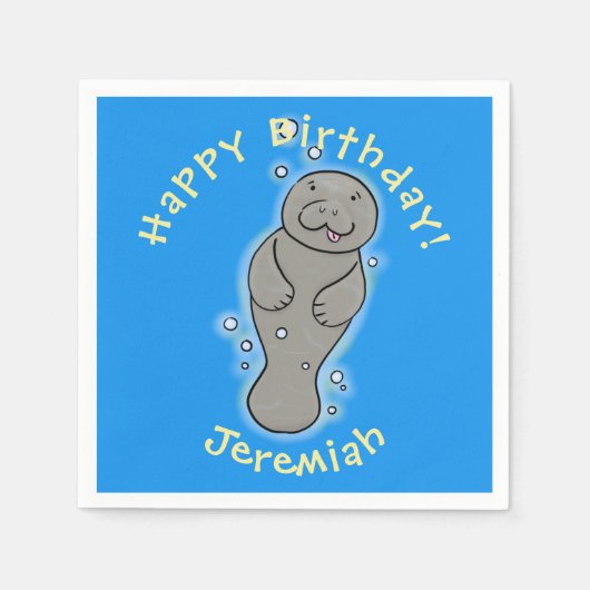 Niedliches Babymantel mit Bläschendarstellung Serviette (Vorderseite)