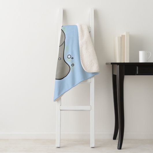 Niedliches Babymantel mit Bläschendarstellung Sherpadecke (Beispiel)