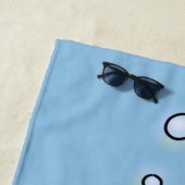 Niedliches Babymantel mit Bläschendarstellung Strandtuch (Beispiel)