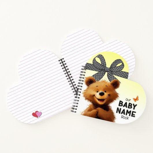 Niedliches Babynamenbuch Notizblock (Innenseite)