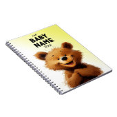 Niedliches Babynamenbuch Notizblock (Rechte Seite)