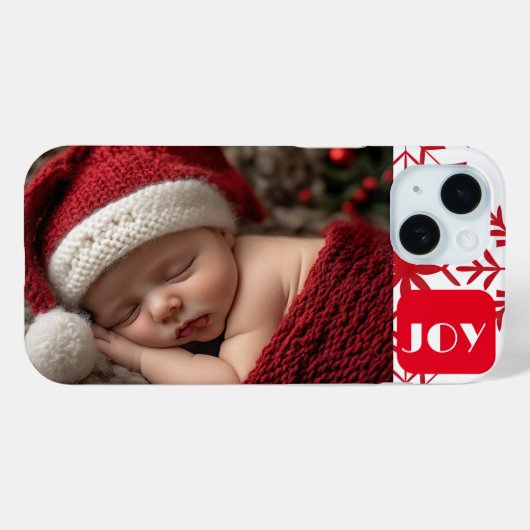 Niedliches Baby's First Christmas Foto Case-Mate iPhone Hülle (Rückseite (Horizontal))