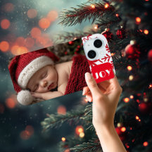 Niedliches Baby's First Christmas Foto