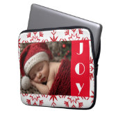 Niedliches Baby's First Christmas Foto Laptopschutzhülle (Vorderseite Links)
