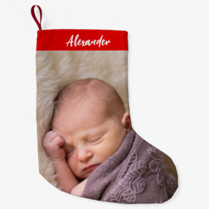 Niedliches Baby's First Christmas Kleiner Weihnachtsstrumpf
