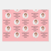 Niedliches Baby's First Christmas Party Dekor Urla Geschenkpapier Set (Vorderseite 3)