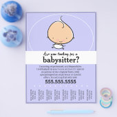 Niedliches Babysitten, Kinderbetreuung, Reißversch Flyer (Einzeln)