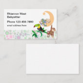 Niedliches Babysitter-Thema Visitenkarte (Vorne/Hinten)
