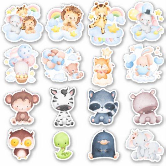 Niedliches Babystickerpack #006 Aufkleber (Vorderseite)