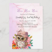 Niedliches Babyuhn Einladung (Vorne/Hinten)