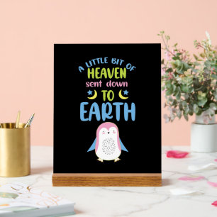 Niedliches Babywort Kunst Himmel Kinderzimmer Acrylschild