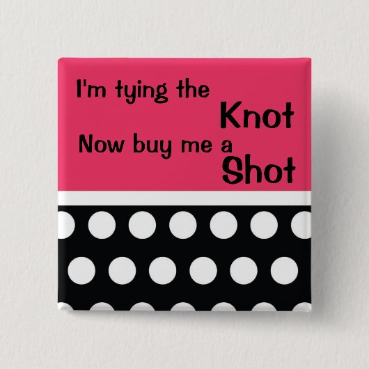 Niedliches Bachlorette Button (Vorderseite)