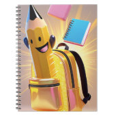 Niedliches Back-to-School-Kinder-Notebook | Fun Sc Notizblock (Vorderseite)