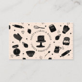 Niedliches Backen Konditorei Koch Backutensid Ligh Visitenkarte (Vorderseite)