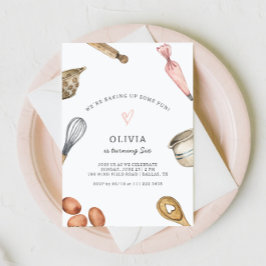 Niedliches Backen Party Girl's Birthday Einladung