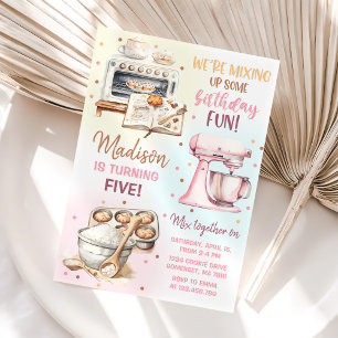 Niedliches Backen Party Girl's Geburtstag Einladung