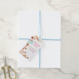 Niedliches Backen Party Kind Geburtstagsgärtner Geschenkanhänger