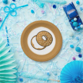 niedliches Bagel Liebhaber des Party Pappteller (Party)