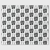 Niedliches Ballet Dancer Beine & Slippers Muster Geschenkpapier (Flach)